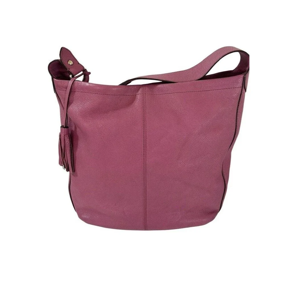COACH - F23309 Leather Hobo Shoulder Bag Rose Pink